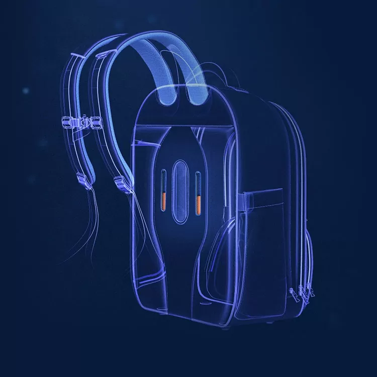 Рюкзак Xiaomi UBOT Expandable Spine Protection Schoolbag JUMBO 28L Orange (Оранжевый)