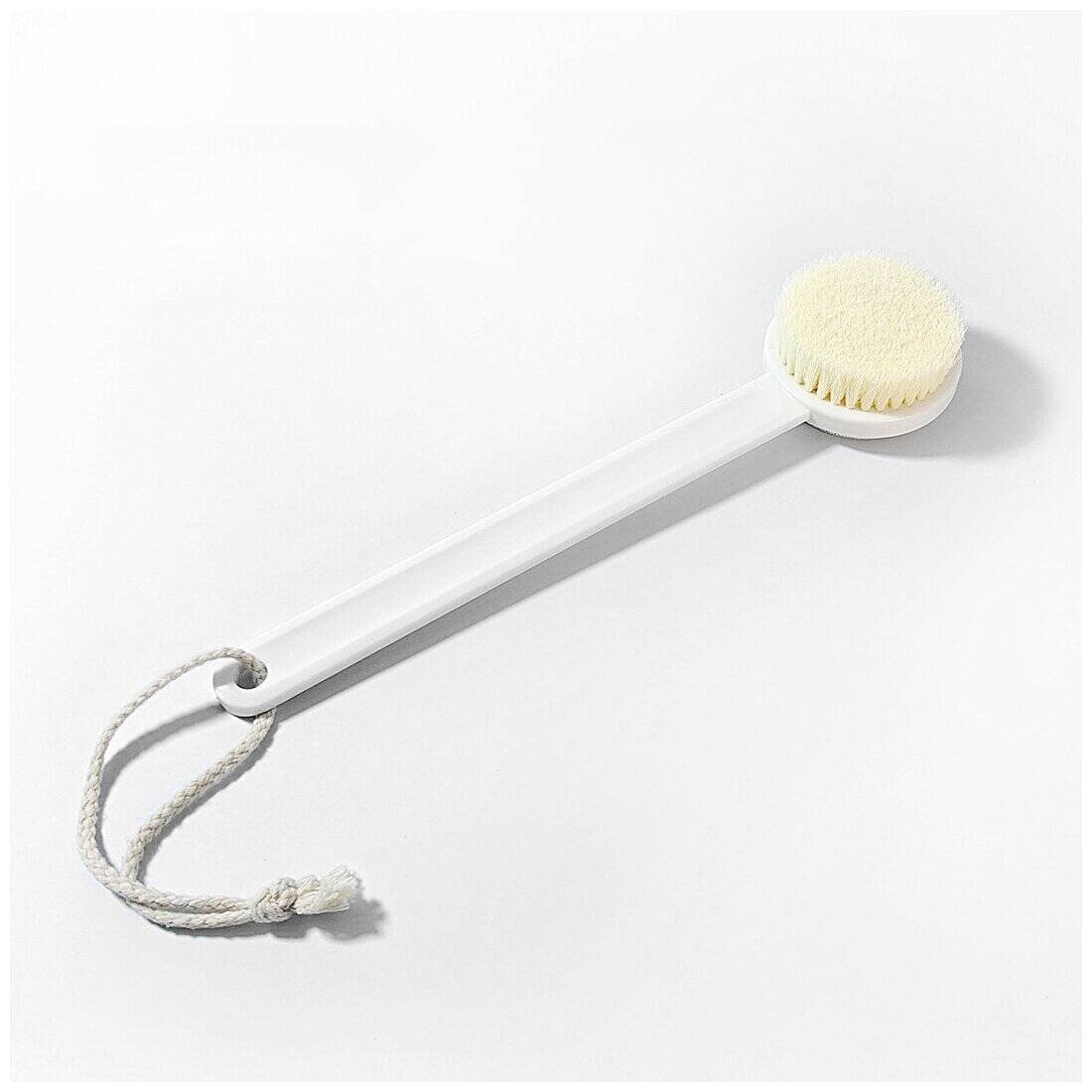 Щетка для душа Qualitell Double Sided Shower Brush с пемзой для пяток White (Белый)