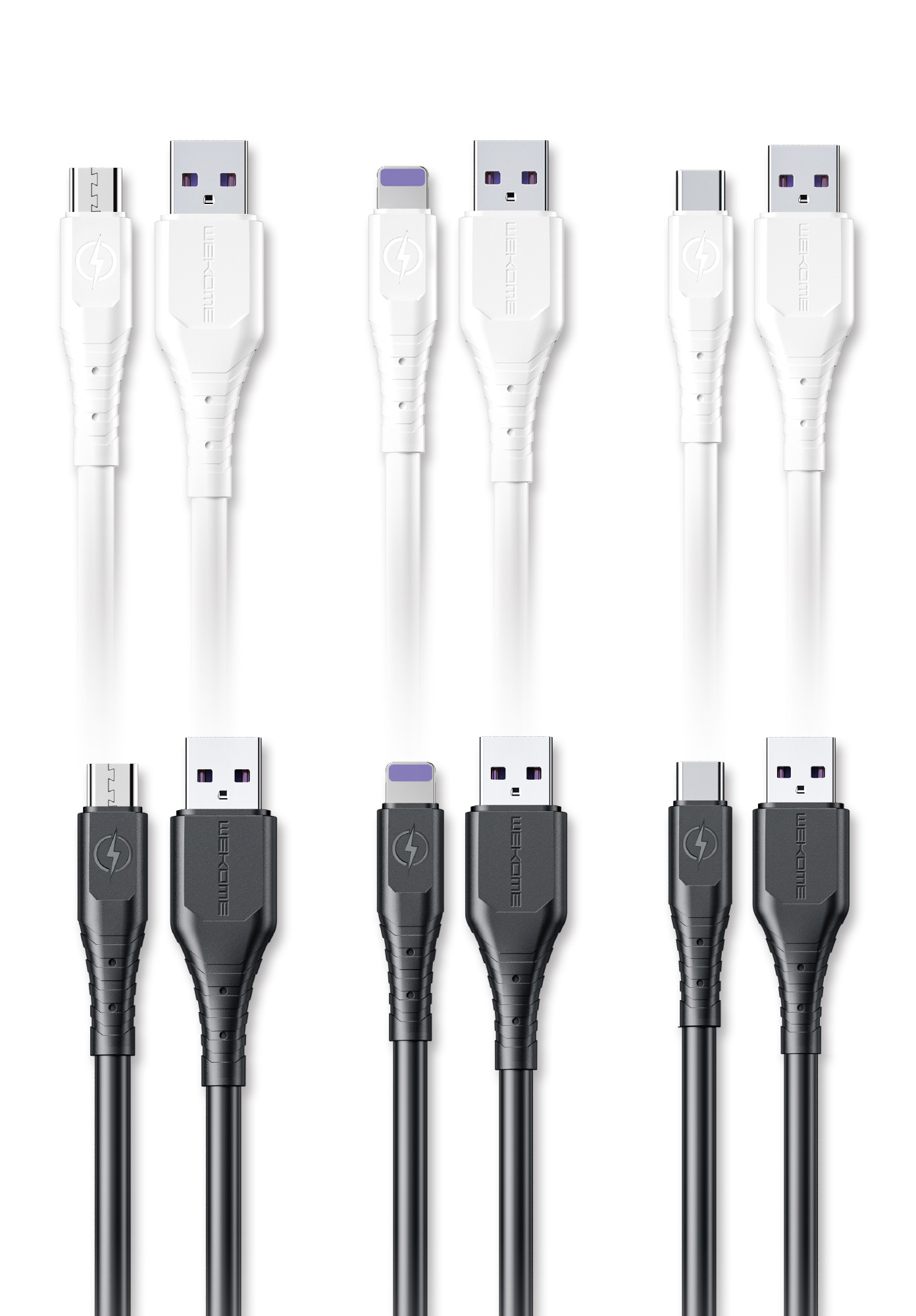Кабель для мобильных устройств WEKOME USB to Type-C 6A WDC-152 2m White (Белый)
