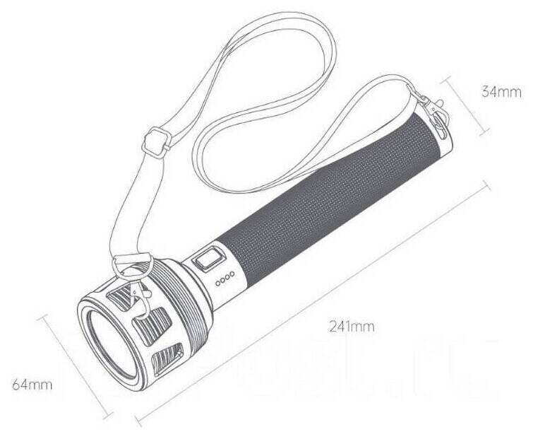 Фонарь NexTool Outdoor Flashlight (NE20168) Black (Черный)