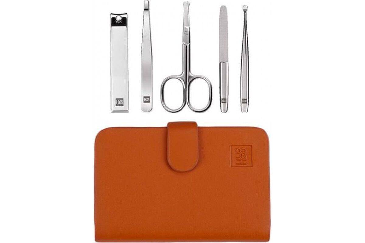 Маникюрный набор Huo Hou Stainless Steel Nail Clipper Set (5 предметов) (HU0061) Brown (Коричневый)
