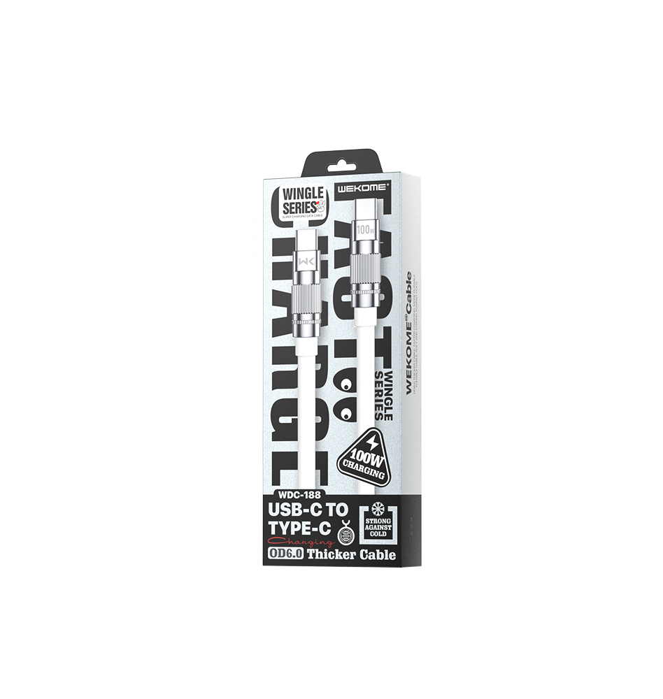 Кабель WEKOME Type-C to Type-C 100W WDC-188 Кабель WEKOME Type-C to Type-C 100W WDC-188