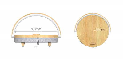 Колонка с функцией беспроводной зарядки EZVALO Wireless Charger Music Lamp (под дерево) (LYYD01) Wood (Дерево)