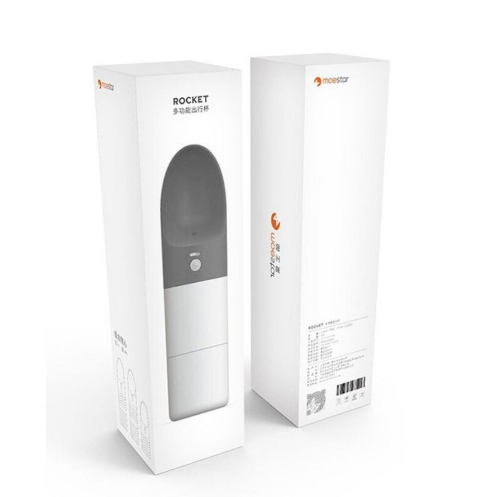 Поилка дорожная для животных Moestar Rocket Portable Pet Cup 213 мл (MS0010001) Gray (Серый) CN