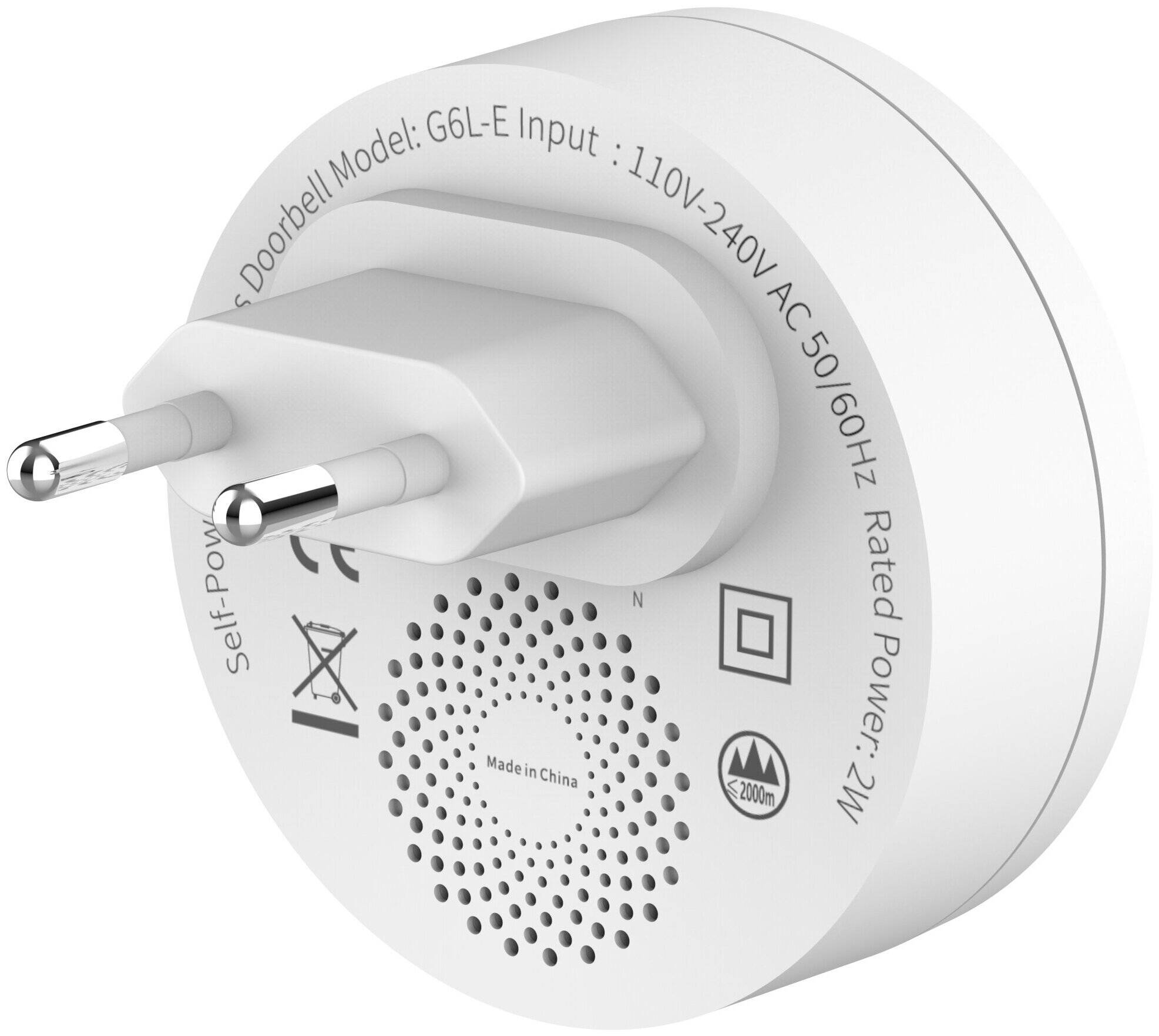 Беспроводной дверной звонок Xiaomi Linptech Wireless Doorbell G6L-E White (Белый)