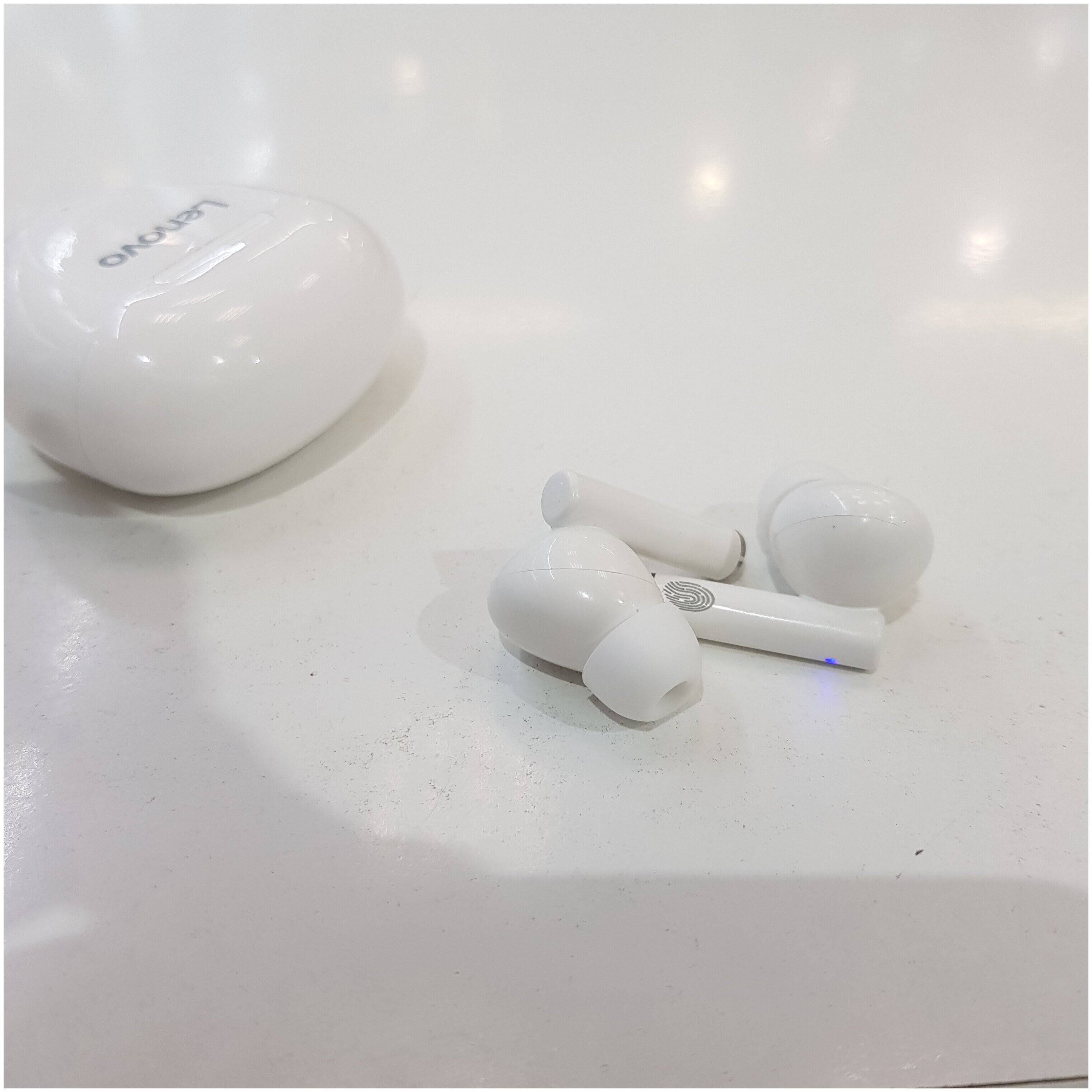 Беспроводные наушники Lenovo HT06 True Wireless Earbuds White (Белый) Global Version
