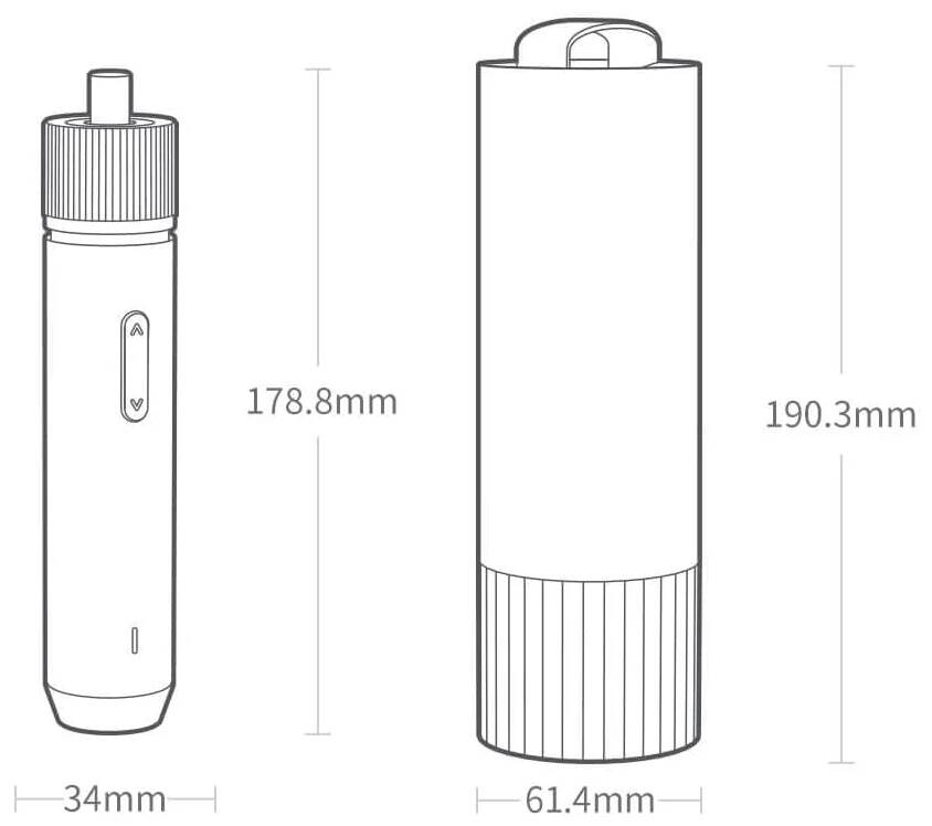 Аккумуляторная отвертка Xiaomi Hoto Straight Handle Electric Screwdriver (QWLSD001) Black (Черный)