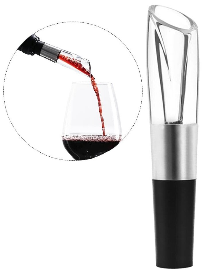 Аэратор для вина Circle Joy Wine Aerator & Pourer Black (Черный)