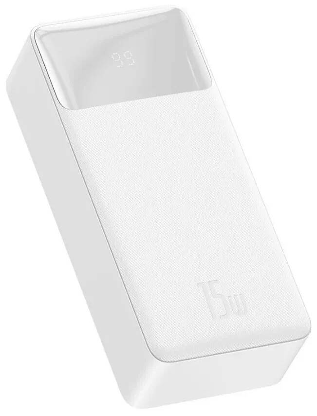 Аккумулятор Baseus Bipow Digital Display Power bank 30000 mAh 15W (PPDML-K02) White (Белый) Аккумулятор Baseus Bipow Digital Display Power bank 30000 mAh 15W (PPDML-K02) White (Белый)