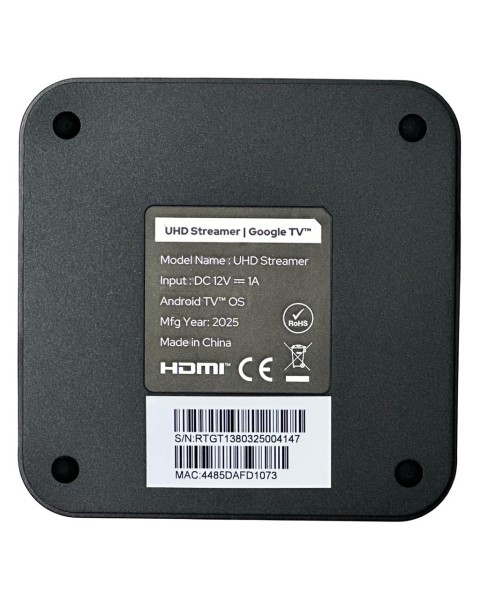 Tv-приставка RockTek GT1 UHD Google (4ГБ/32ГБ) Black (Черный) Global Version