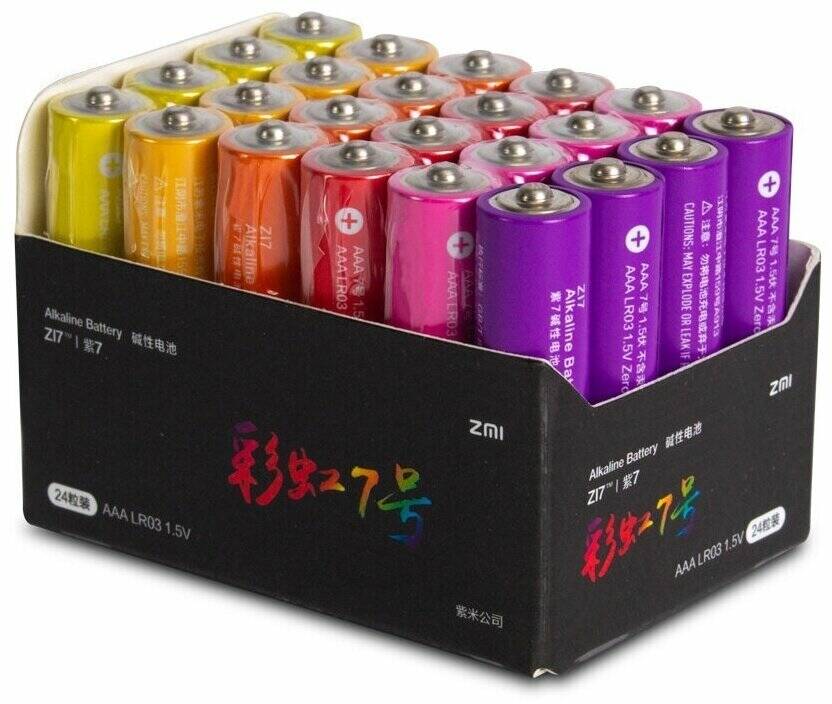 Батарейки ZMI Rainbow ZI7 тип AAA 24 шт. (цветные)