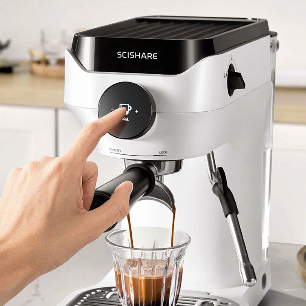Кофемашина полуавтоматическая Scishare S1181 White (Белый) CN