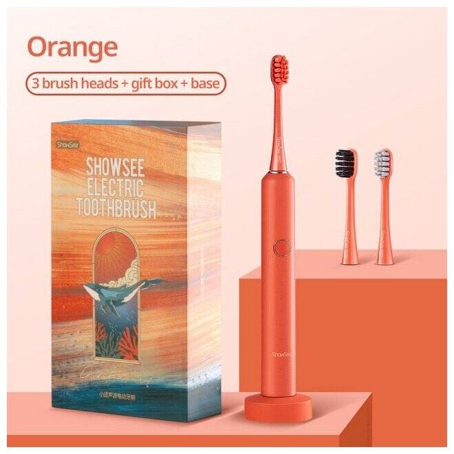Электрическая зубная щетка Xiaomi ShowSee D2 Sonic Toothbrush Travel Box (D2-P) Orange (Оранжевый)