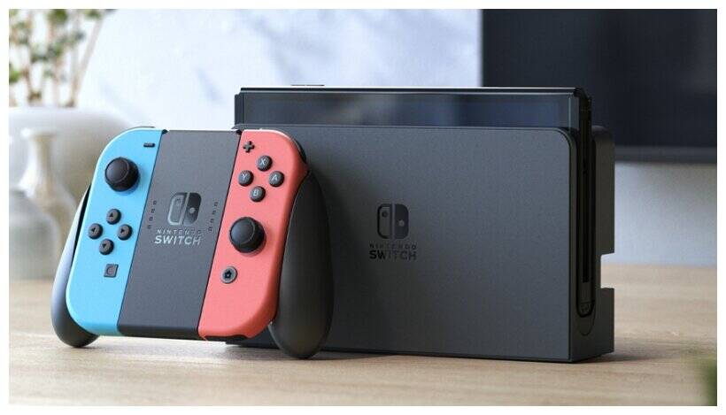 Игровая консоль Nintendo Switch OLED 64GB Neon Red/Blue (Красный/Синий) HK Игровая консоль Nintendo Switch OLED 64GB Neon Red/Blue (Красный/Синий) HK
