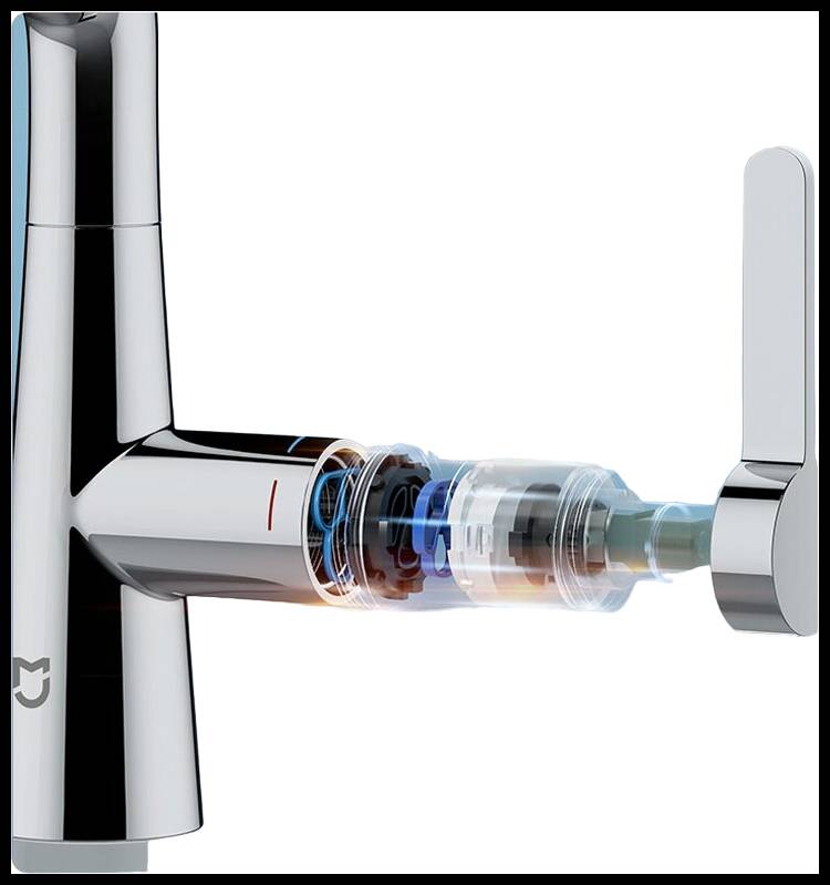 Смеситель с выдвижным изливом Xiaomi Mijia Pull-out Basin Faucet S1 (MJCLSMPLT01DB) Silver (Серебристый)