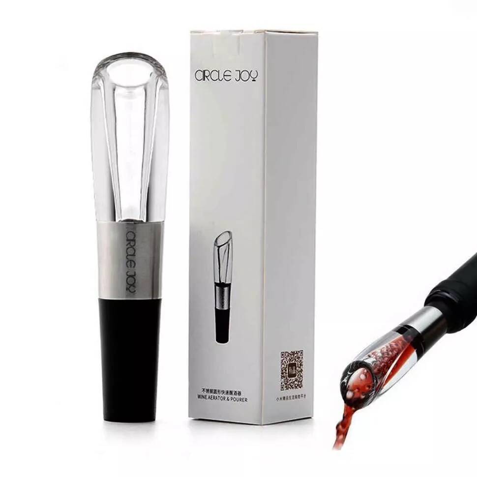 Аэратор для вина Circle Joy Stainless Steel Fast Decanter CJ-DXJQ1 Black (Черный) Аэратор для вина Circle Joy Stainless Steel Fast Decanter CJ-DXJQ1 Black (Черный)