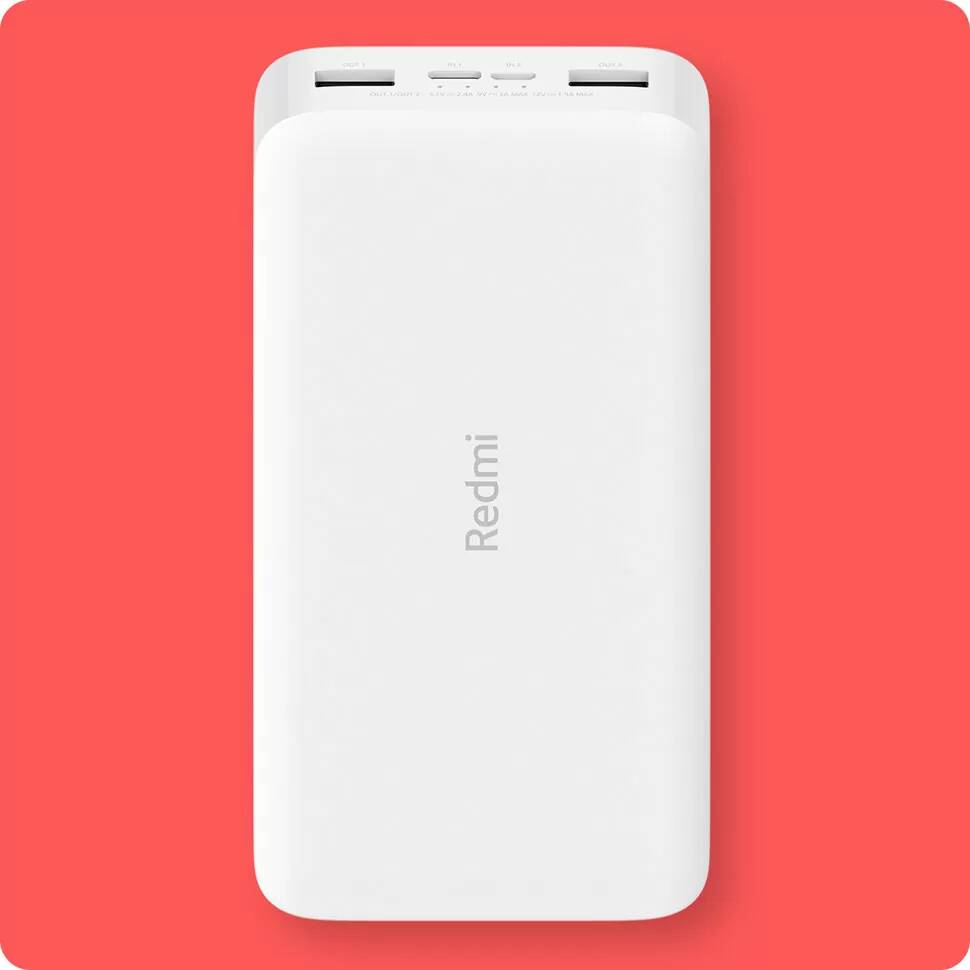 Аккумулятор Xiaomi Redmi Power Bank Fast Charge 20000 mAh (PB200LZM) White (Белый)