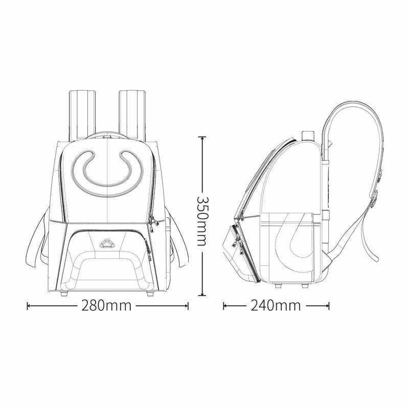 Рюкзак Xiaomi UBOT Suspended Weight Loss Backpack Pro 18L Orange (Оранжевый)