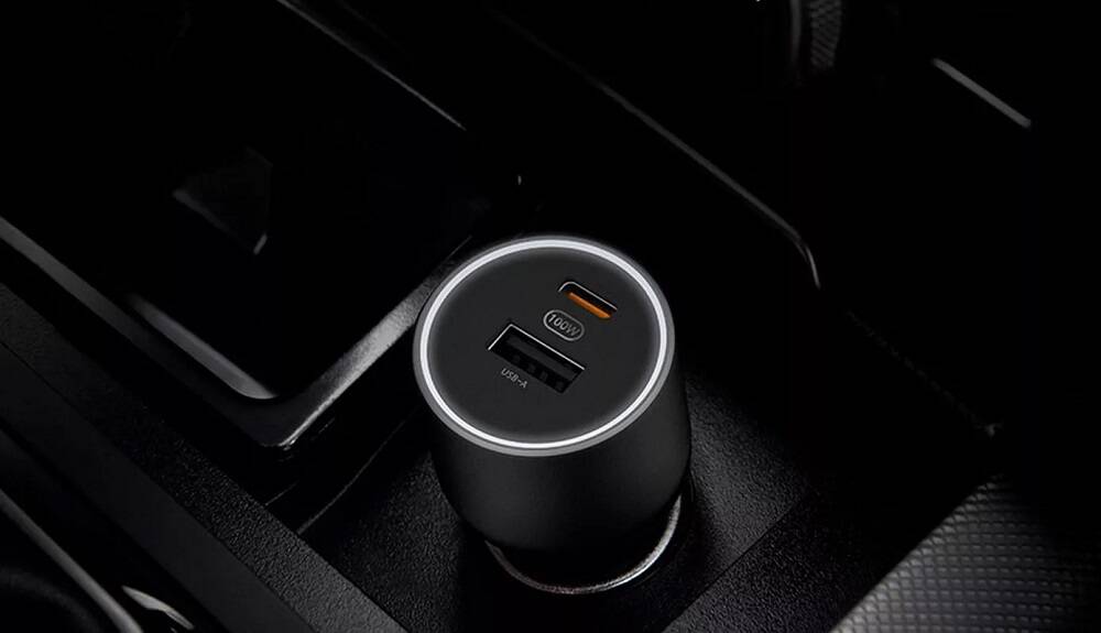 Автомобильное зарядное устройство Xiaomi Car Charger Fast Charging Version 1А1С 100W (CC007ZM) Black (Черный)