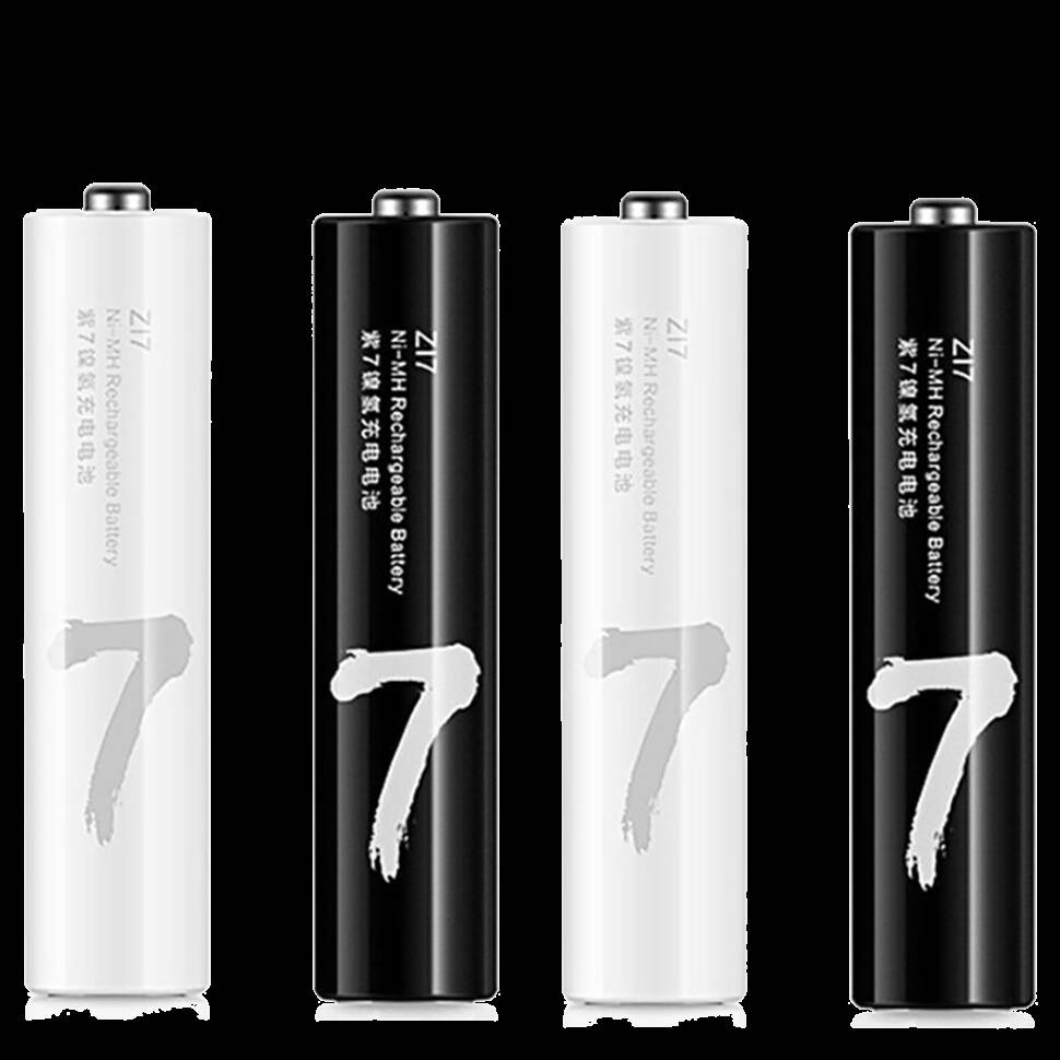 Аккумуляторные батарейки Xiaomi Rechargeable ZI7 AAA Ni-Mh 700 мА·ч (4 шт)
