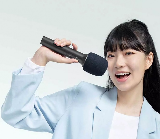 Караоке-микрофон Xiaomi Mijia K Song Microphone Large Screen Version (2 шт.) Black (Черный) CN