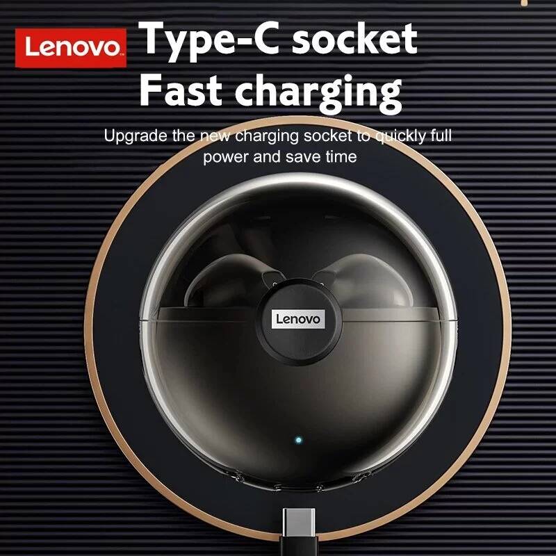 Беспроводные наушники Lenovo LP80 Black (Черный) Global Version