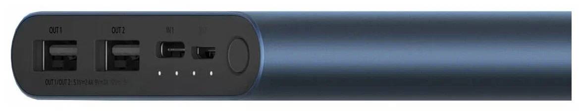 Аккумулятор Xiaomi Mi Power Bank 3 10000 mAh (PLM13ZM) Black (Черный) RU