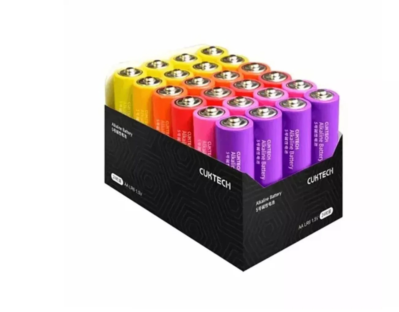 Батарейки Xiaomi CUKTECH LR6 1.5V тип AA 24 шт. B08 Color (Цветной)