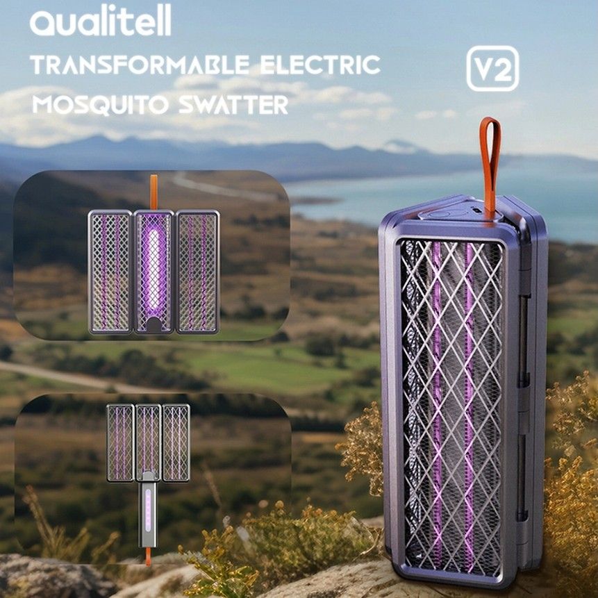 Электрическая мухобойка Qualitell Folding Electric Mosquito Swatter V2