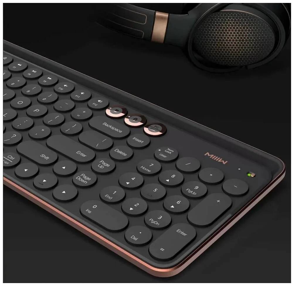 Клавиатура беспроводная MIIIW Keyboard Bluetooth Dual Mode (MWBK01) Black (Черный)