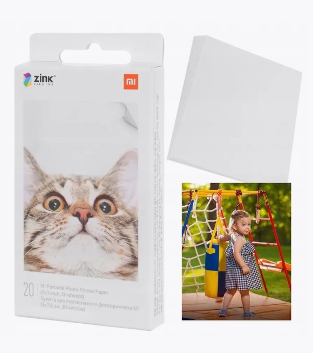 Фотобумага Xiaomi Mijia AR ZINK Portable Photo Printer Paper (20 листов) White (Белый)