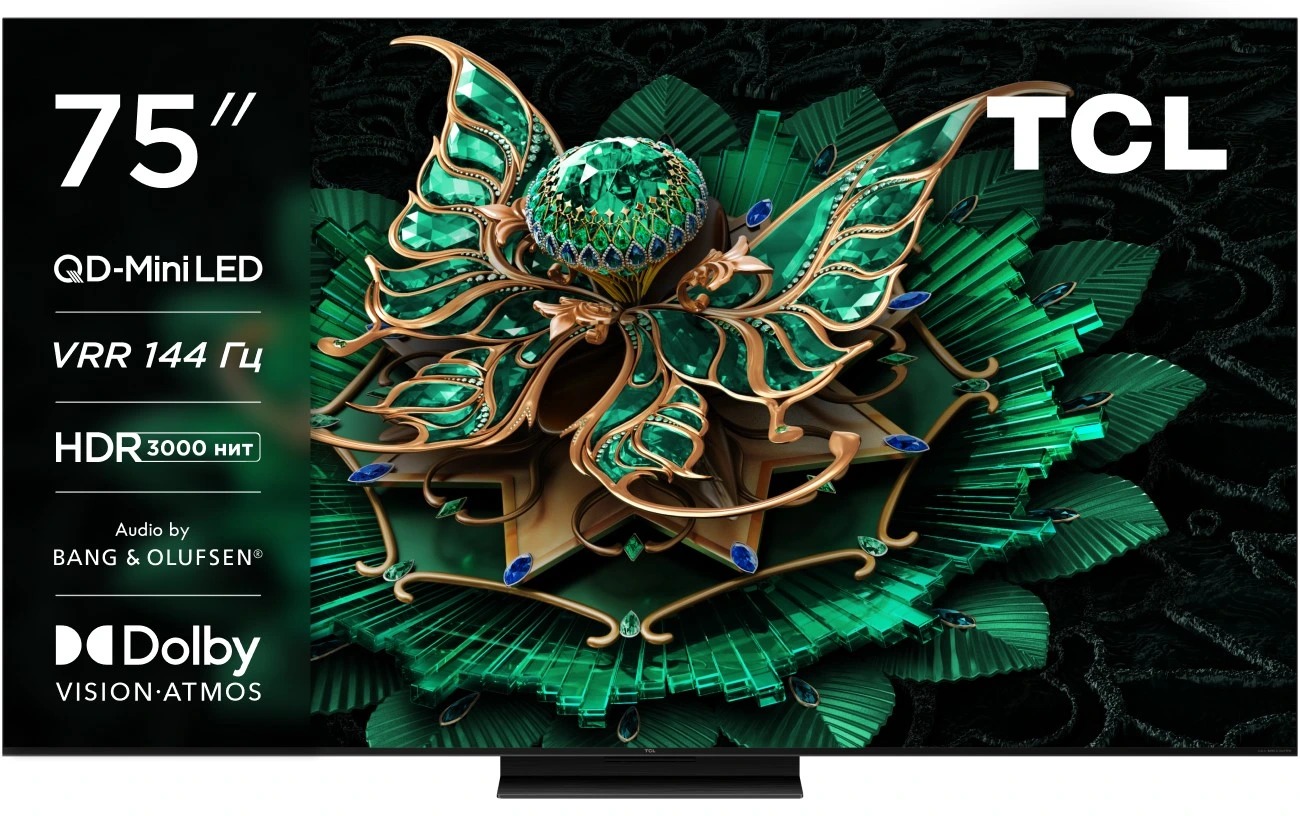 Телевизор TCL 75 C7K 4K QD-Mini LED Black (Черный) Global Version Телевизор TCL 75 C7K 4K QD-Mini LED Black (Черный) Global Version
