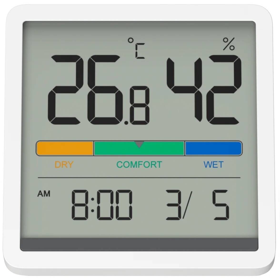 Метеостанция MIIIW Comfort Temperature and Humidity Clock (NK5253) White (Белый)