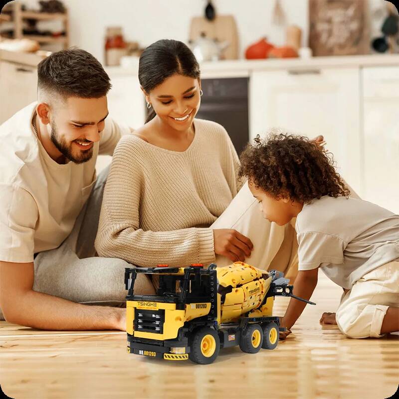 Конструктор Onebot Engineering Mixer Truck OBJBC58AI 960 PCS Yellow (Желтый)