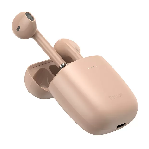 Беспроводные наушники Baseus W04 Pink (Розовый)