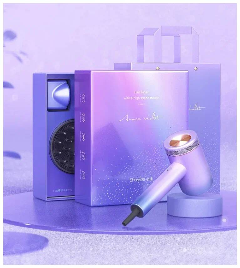 Фен Xiaomi Showsee Hair Dryer Star Shining A8-V Purple (Фиолетовый) Фен Xiaomi Showsee Hair Dryer Star Shining A8-V Purple (Фиолетовый)