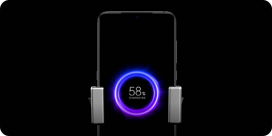 Держатель с беспроводной зарядкой ZMI Wireless Charger Car Holder Kit Edition 20W Black (Черный) Держатель с беспроводной зарядкой ZMI Wireless Charger Car Holder Kit Edition 20W Black (Черный)