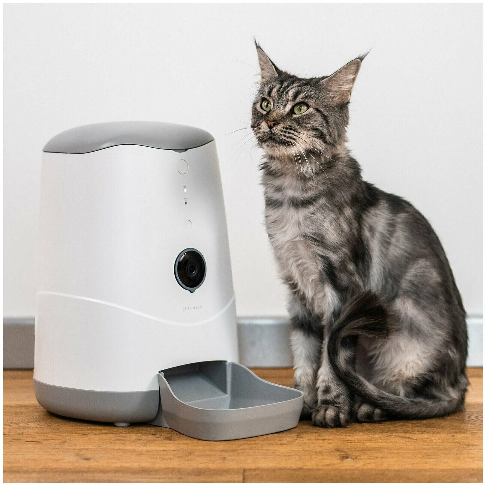 Автокормушка для животных Petoneer Nutri Vision Feeder с Wi-Fi и камерой 3.7 л (FDW020) White (Белый) Global Version