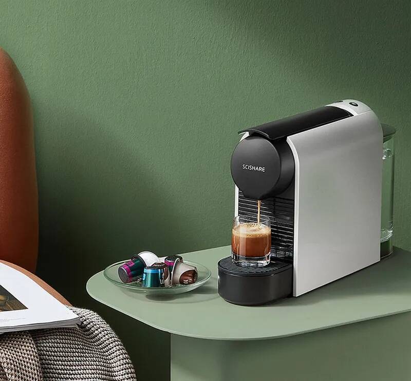 Кофемашина капсульная Scishare Capsule Coffee Machine (S1104) Silver (Серебристый)