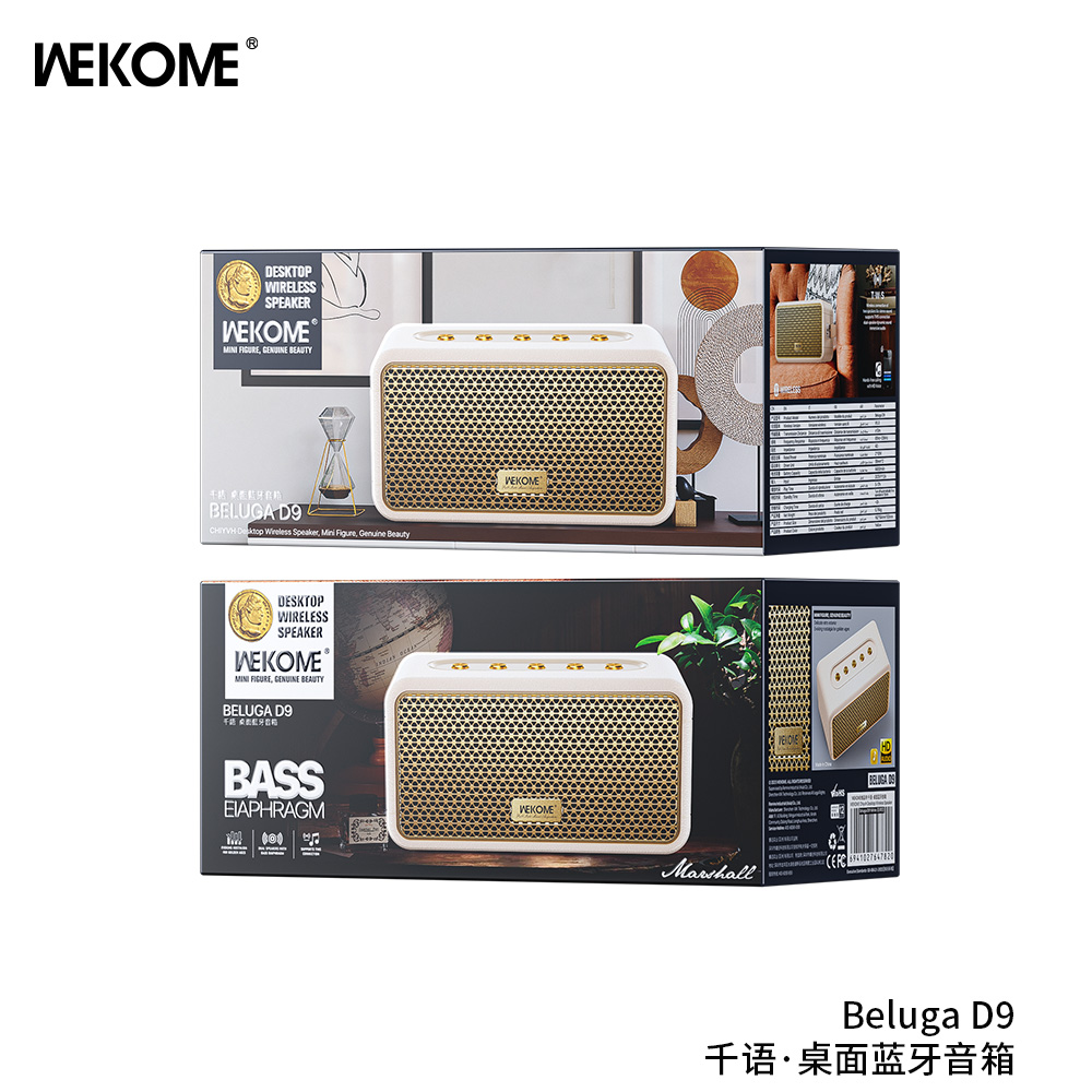 Колонка портативная WEKOME Beluga D9 20W White (Белый)