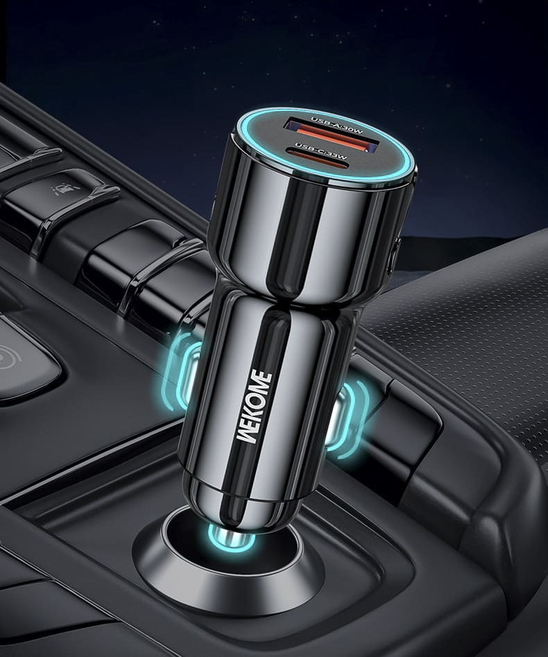 Автомобильное зарядное устройство WEKOME WP-C49 30W Black (Черный)