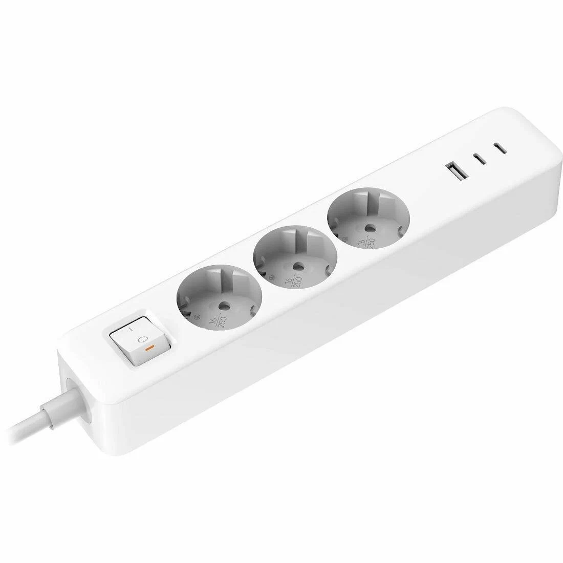 Удлинитель настольный Xiaomi 20W Power Strip (2C1A) BHR07UKEU White (Белый) Global Version