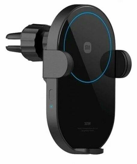 Держатель с беспроводной зарядкой Xiaomi Wireless Car Charger 30W (W03ZM) Black (Черный)