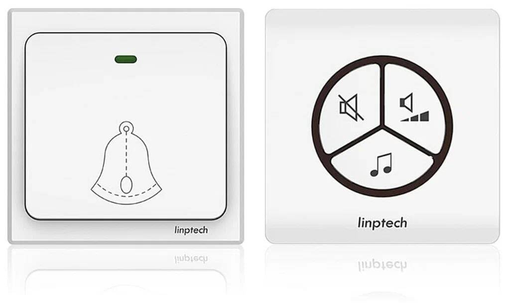 Беспроводной дверной звонок Xiaomi Linptech Self Powered Wireless Doorbell G1 White (Белый) EU Беспроводной дверной звонок Xiaomi Linptech Self Powered Wireless Doorbell G1 White (Белый) EU