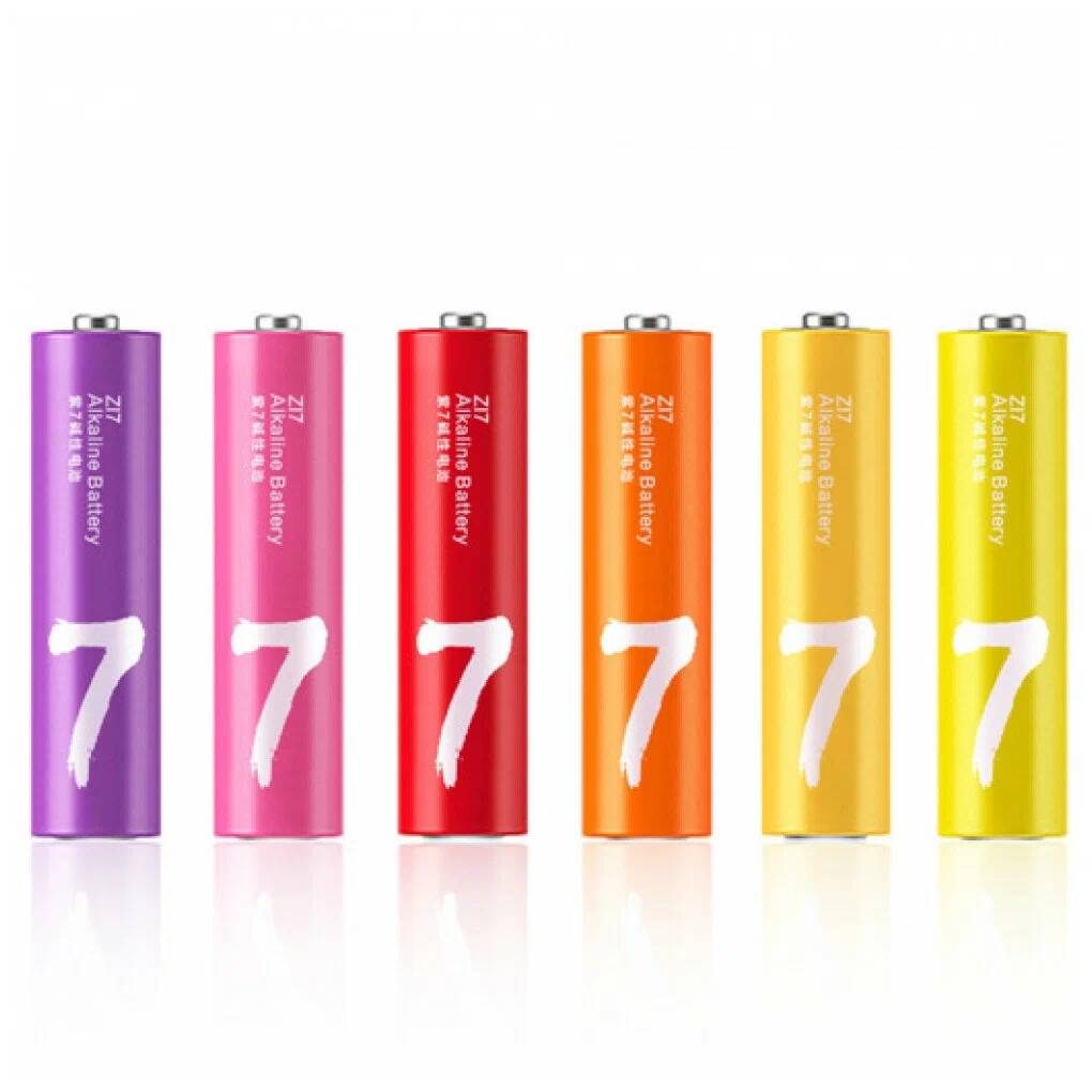 Батарейки Xiaomi Rainbow 5 AA + Rainbow 7 AAA (24 шт)