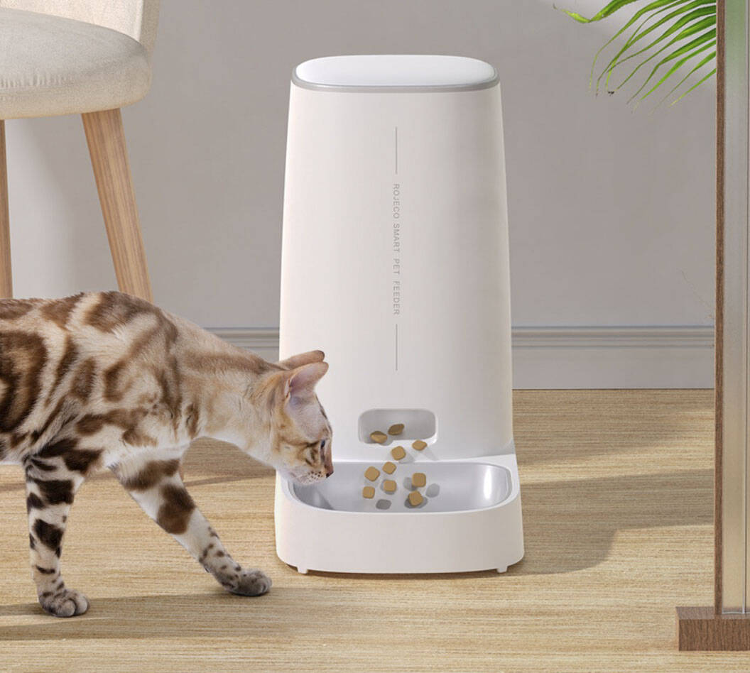 Автокормушка для животных Xiaomi Rojeco 4L Automatic Pet Feeder WIFI Version Single Bowl White (Белый)