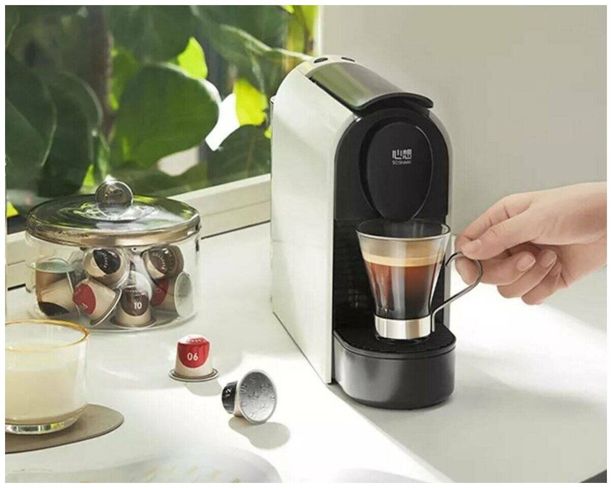 Кофемашина капсульная Scishare Capsule Coffee Machine (S1106) White (Белый)