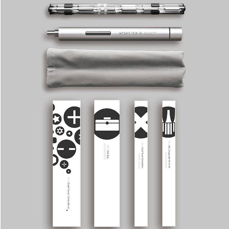 Аккумуляторная отвертка Wowstick 1P+ Silver (Серебристый)