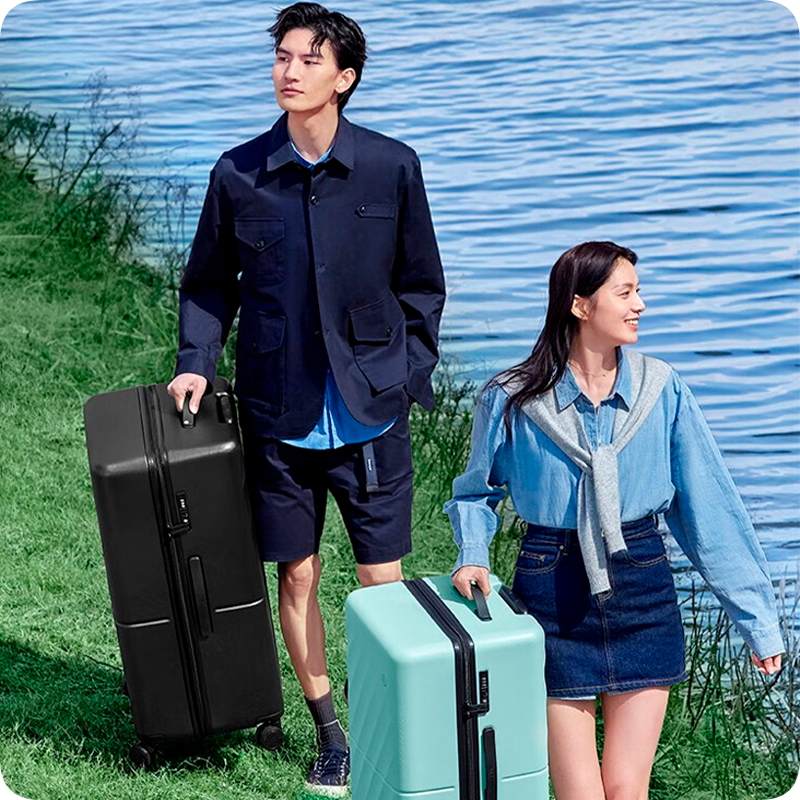 Чемодан NINETYGO Ripple Luggage 29" Black (Черный)