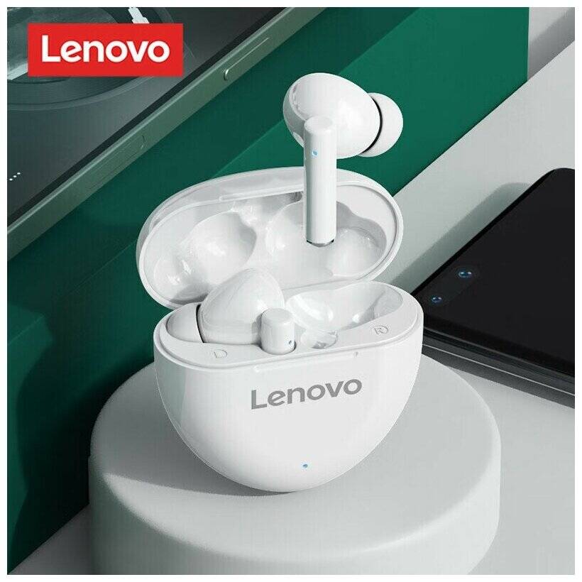 Беспроводные наушники Lenovo HT06 True Wireless Earbuds White (Белый) Global Version